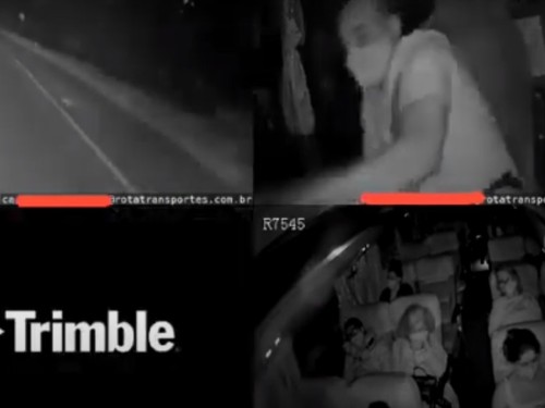 Vídeo mostra acidente entre carreta, ônibus e van na Bahia