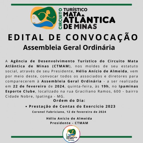 Assembleia Geral Ordinária - CTMAM 