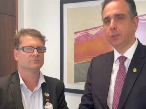 Presidente do Sindijori visita Rodrigo Pacheco