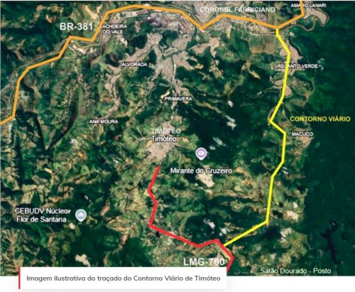 DER anuncia inicio do projeto para construção do Contorno de Timóteo