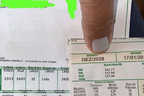 Fatura da conta de luz tem novo modelo