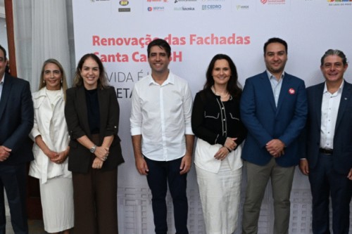FIEMG participa de apresentação da restauração da fachada da Santa Casa BH e anuncia novos investimentos para a instituição