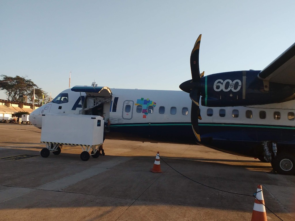 Os voos serão feito no ATR-72