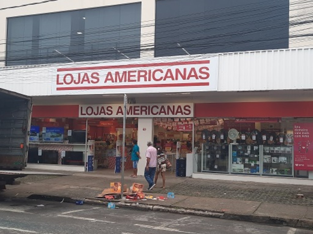 Fachada da unidade Centro de Ipatinga da Americanas, nesta quinta-feira, 12 de janeiro de 2023
